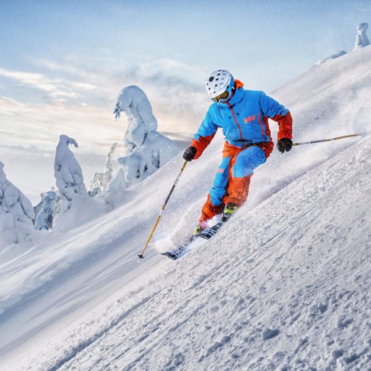 Downhill skiing in Iso-Syöte