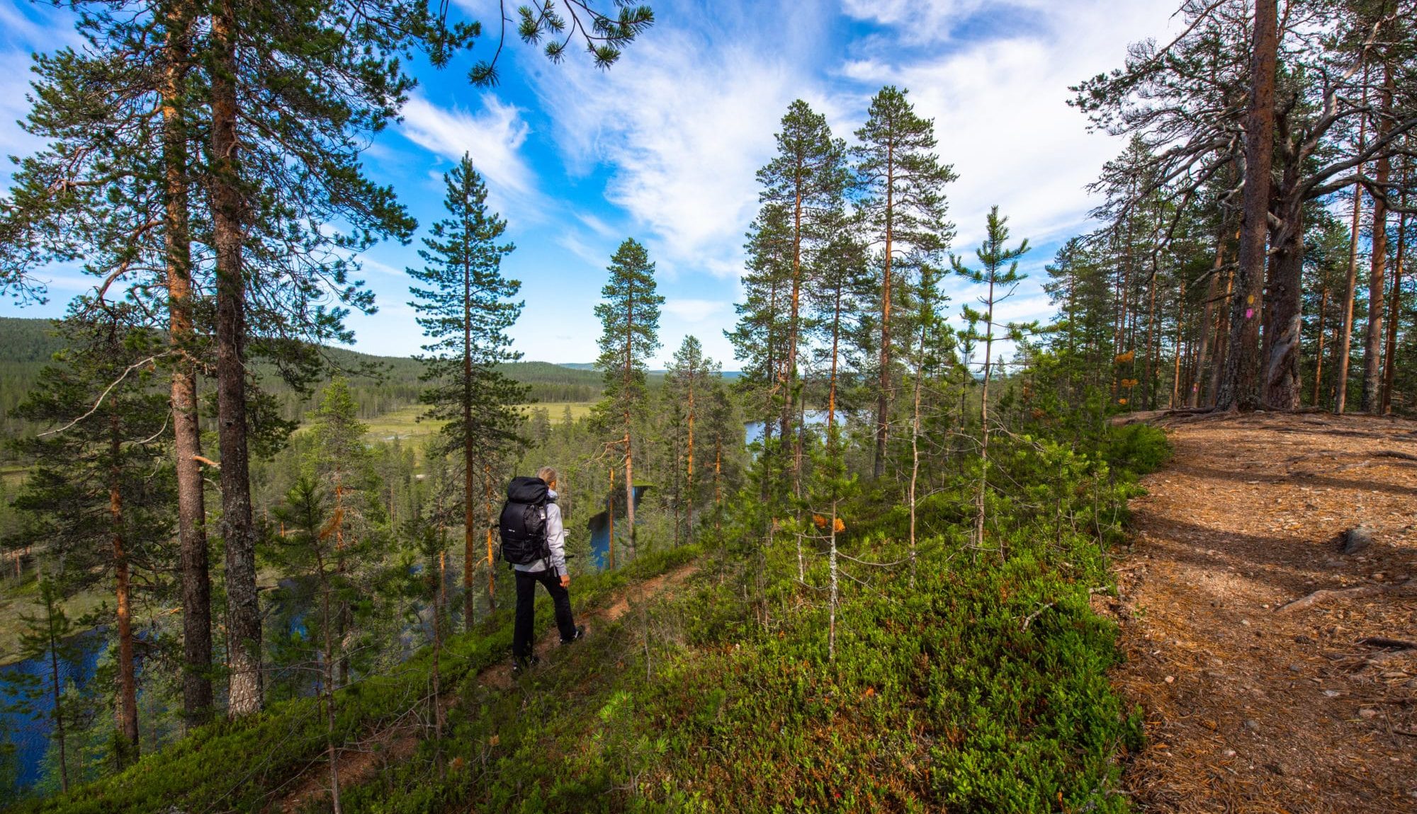 Vaeltajia Pytkynharjulla Syötteen kierros