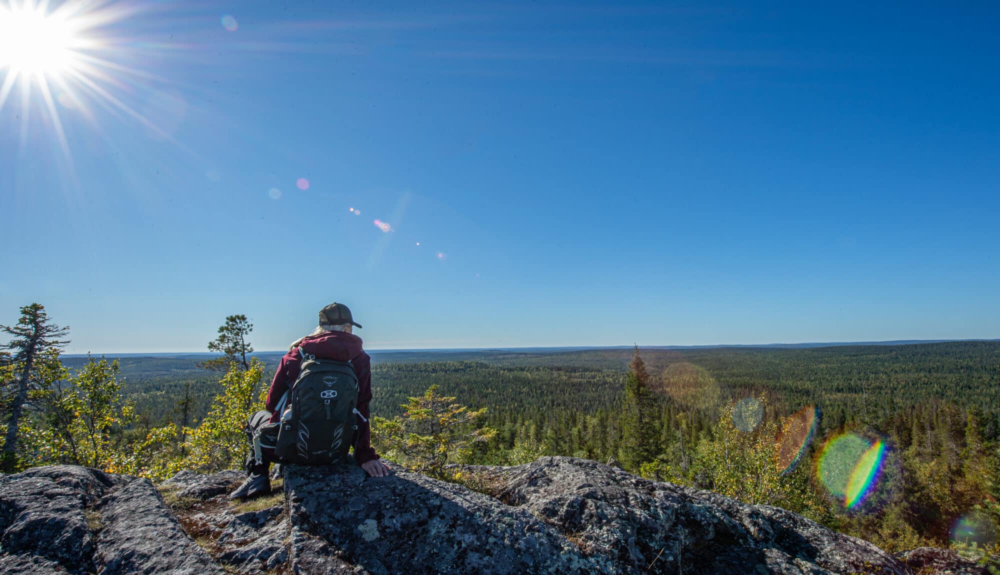 Hiking in Iso-Syöte, Finland