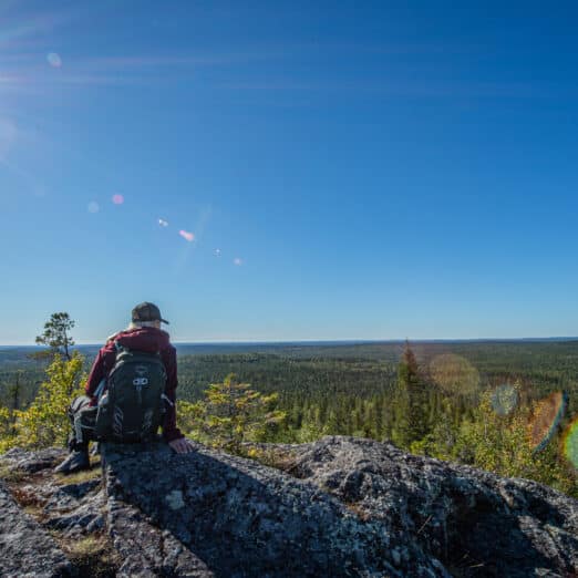 Hiking in Iso-Syöte, Finland
